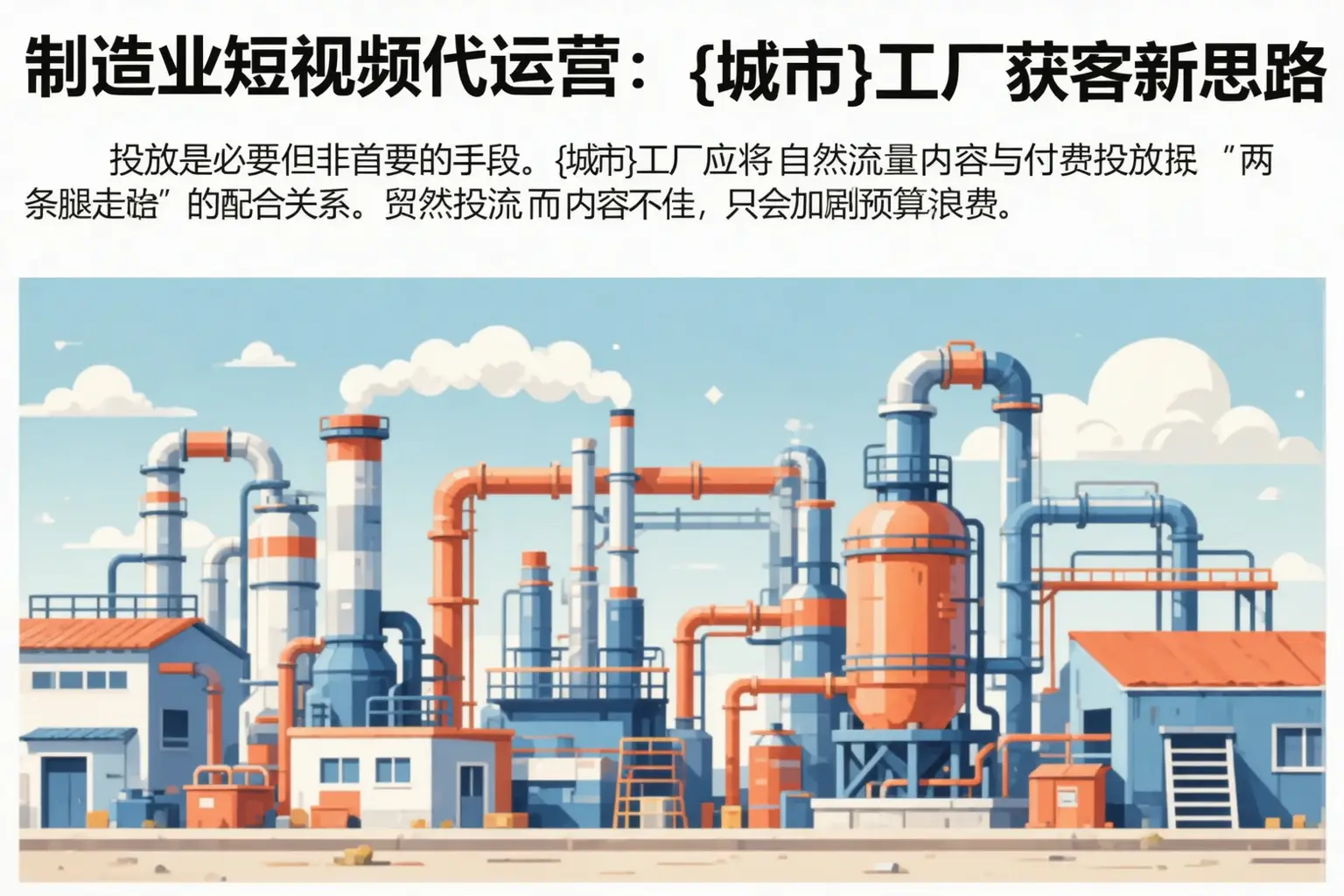 制造业短视频代运营：上街工厂获客新思路